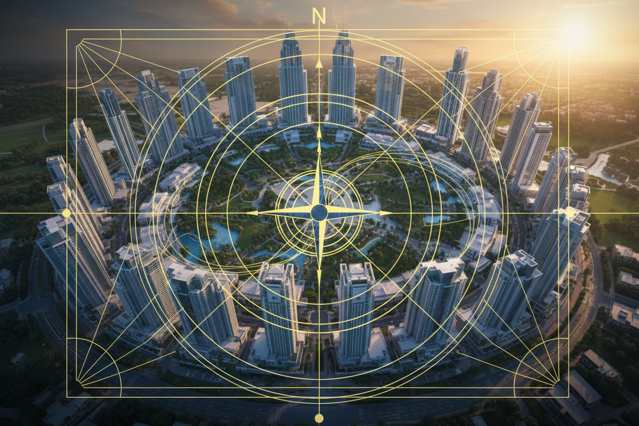 Aerial Master Plan - Vastu Energy Grid