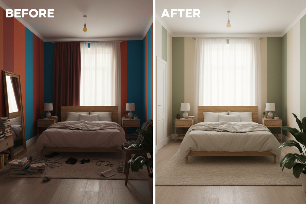 Bedroom Before & After