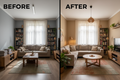 Living Room Before & After