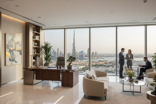 Modern luxury corporate office Dubai