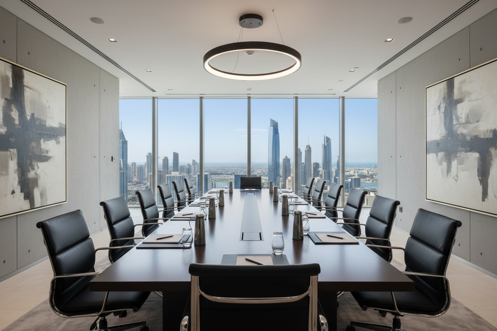 Professional executive boardroom